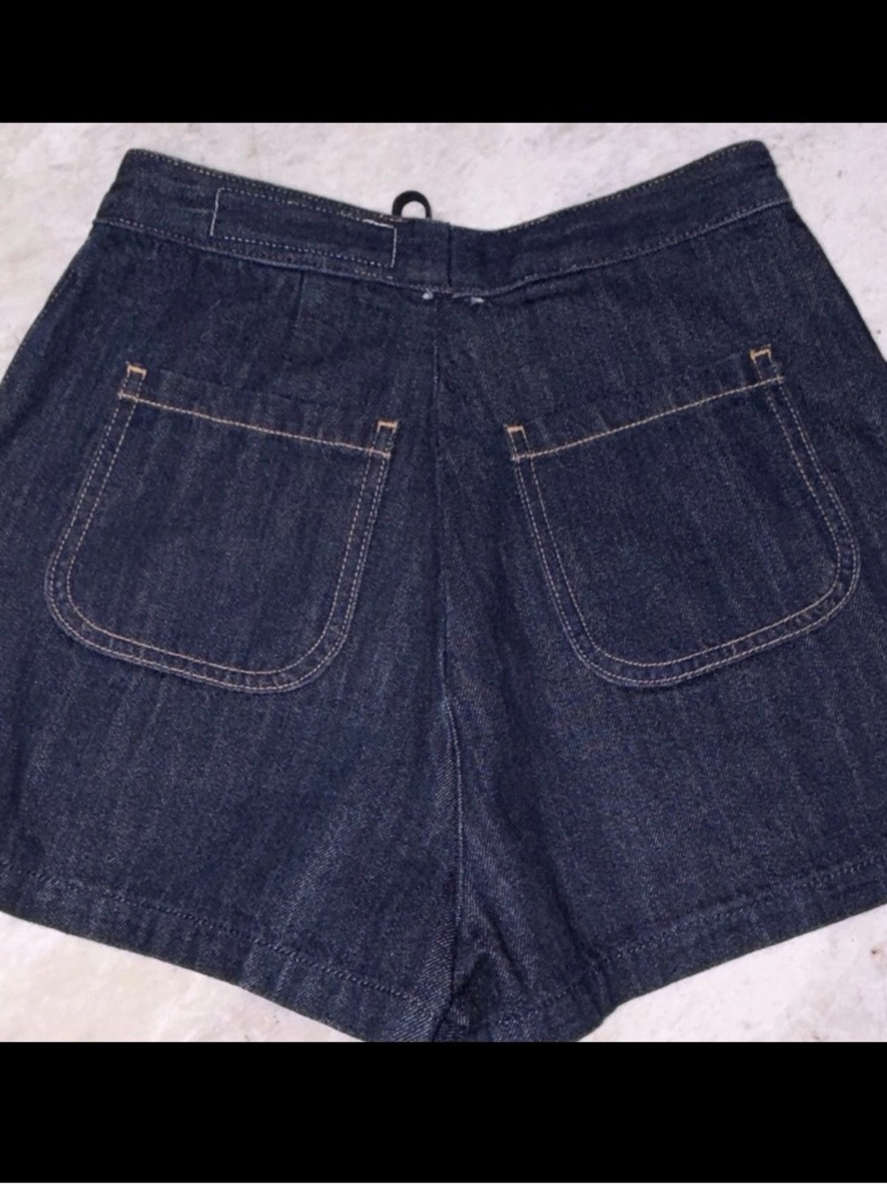 Rag & Bone High-Rise Micro Denim Lace Up Shorts Size 27 100% Cotton Designer - Picture 2 of 6